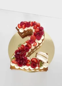 Letter & Number cake