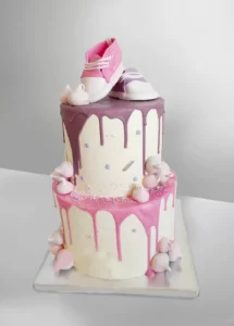 Pièce montée baby shower fille